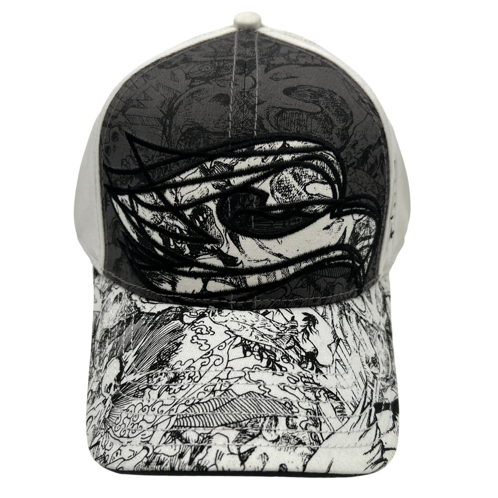 Tony Hawk A-Flex Graphic‎ Baseball Cap White Grey S/M Fitted Skater Hat NEW